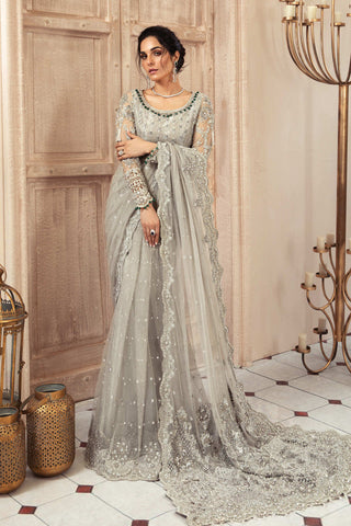 MARIA B. Couture Grey MC-037 Saree