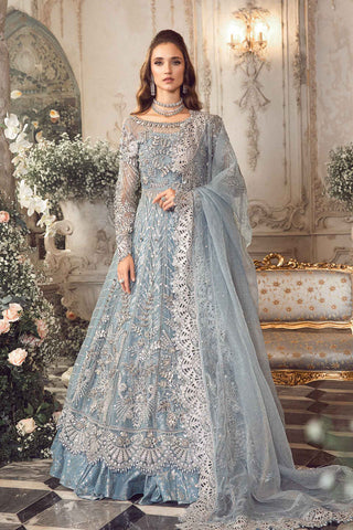 Maria b Unstitched Mbroidered | Ice Blue BD-2702 D2