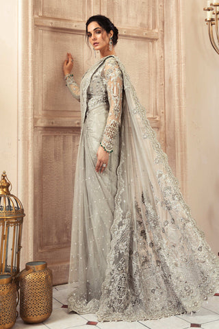 MARIA B. Couture Grey MC-037 Saree