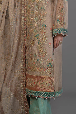 Suit Off White with Sea Green BDS-2507 D7