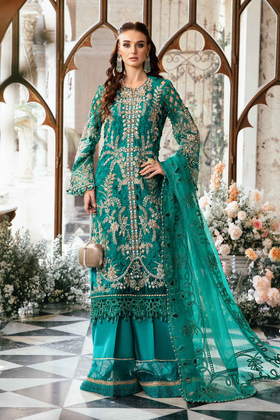 3 Piece Unstitched Embroidered Suit | BD-2806 D6