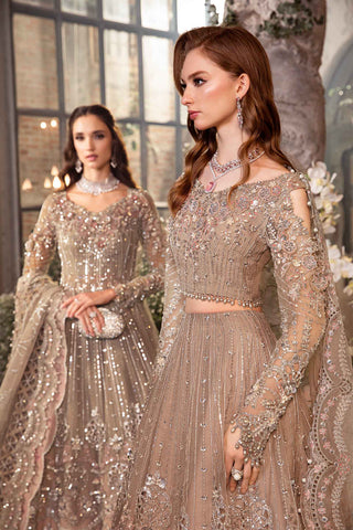 Maria b Unstitched Mbroidered | Grey BD-2703