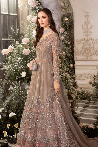 Maria b Unstitched Mbroidered | Grey BD-2703