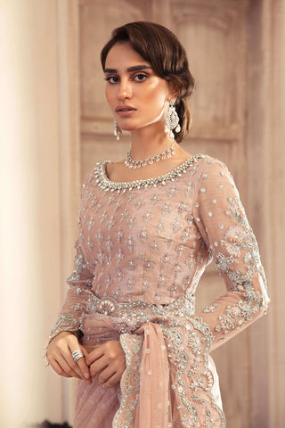 MARIA B. Couture Powder Pink MC-039 Saree